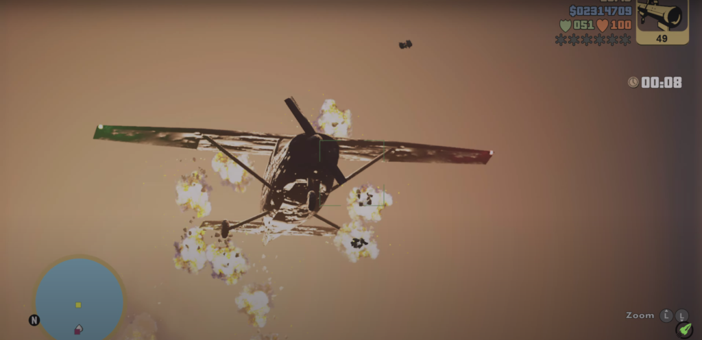 Shooting Plane Down to Collect SPANK Cargo for Asuka