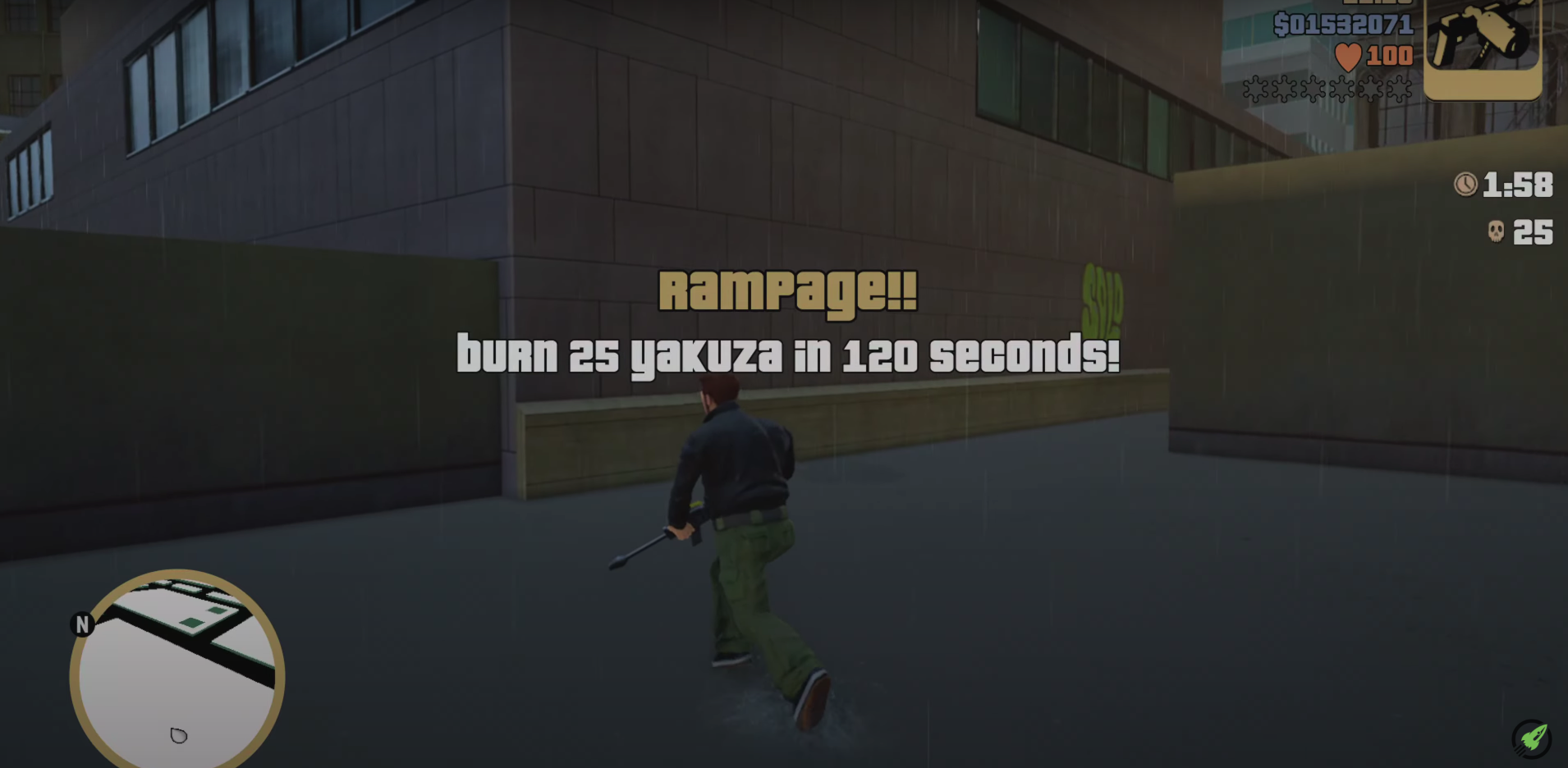 Rampage Yakuza Flamethrower