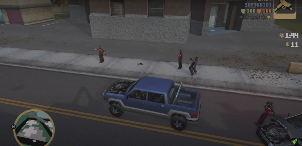 Uzi Drive-by in Uzi Rider
