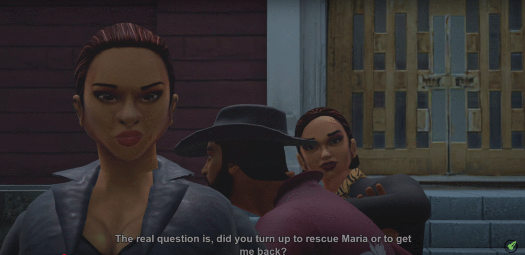 Catalina and Maria During The Exchange