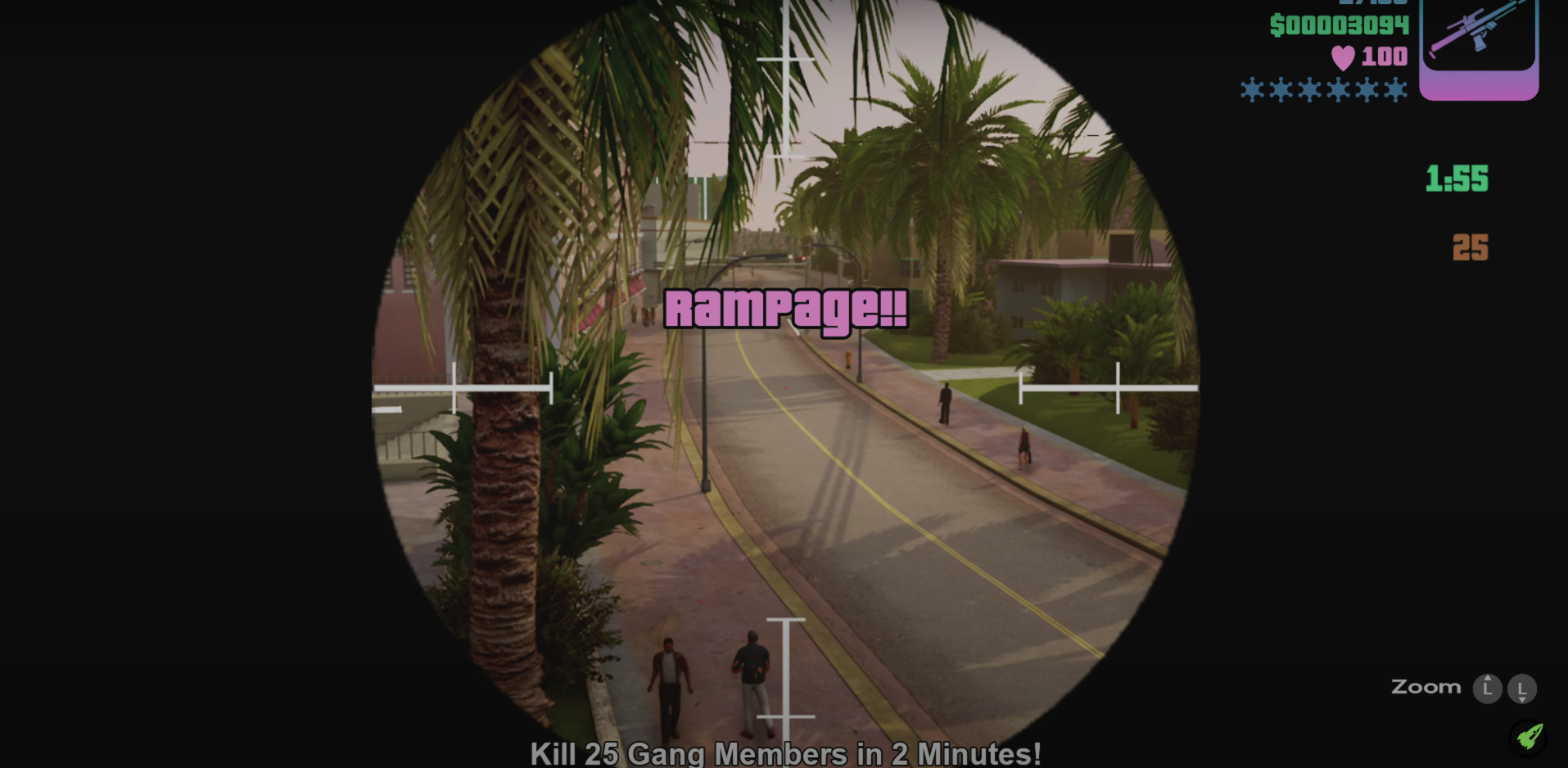 GTA Vice City Ocean Beach Rampage - Gang Members Sniper Rifle