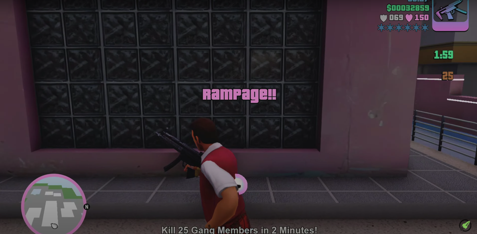 GTA Vice City Washington Beach Rampage Using MP5