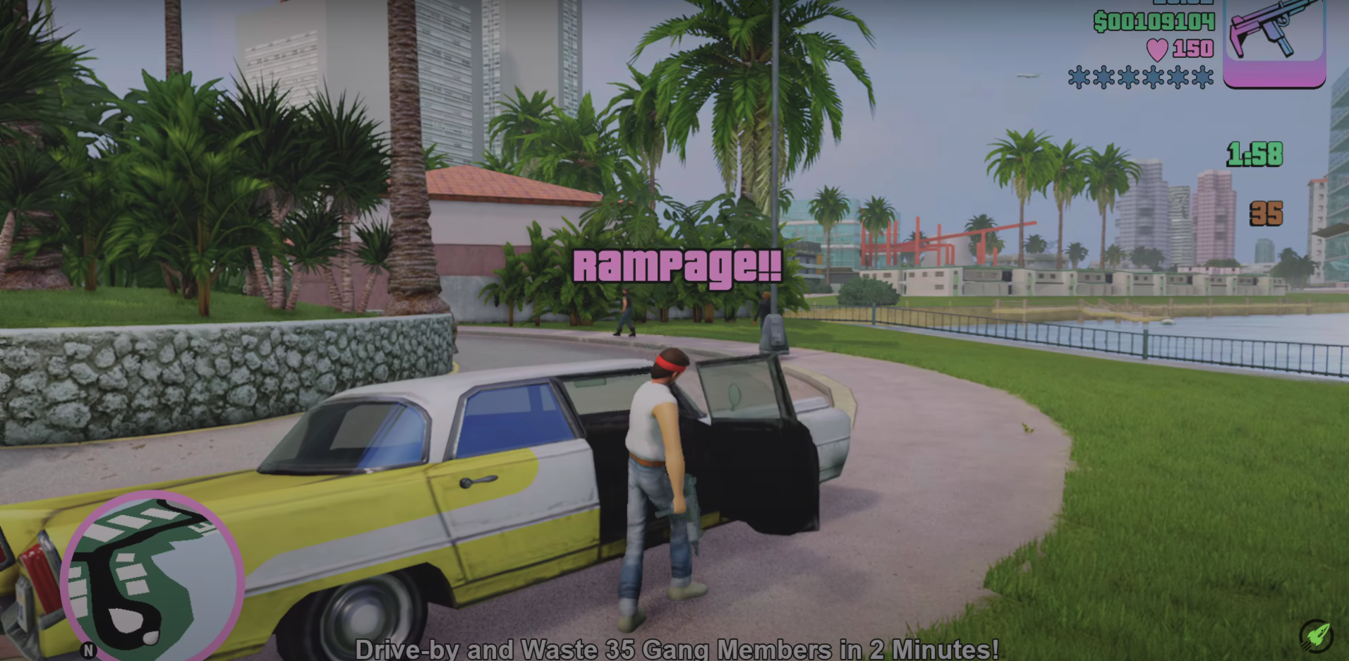 GTA Vice City Uzi Drive-By Rampage Vice Point