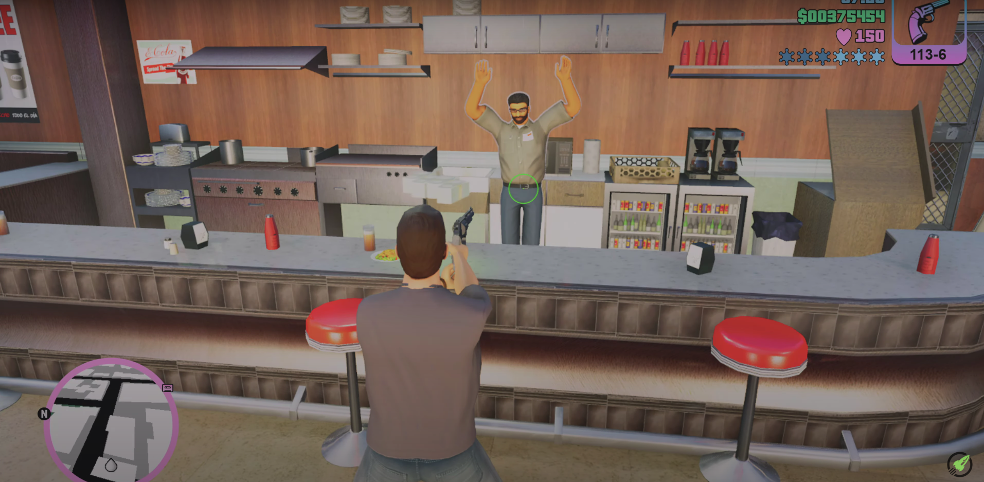 GTA Vice City Cafe Robina Store Robbery