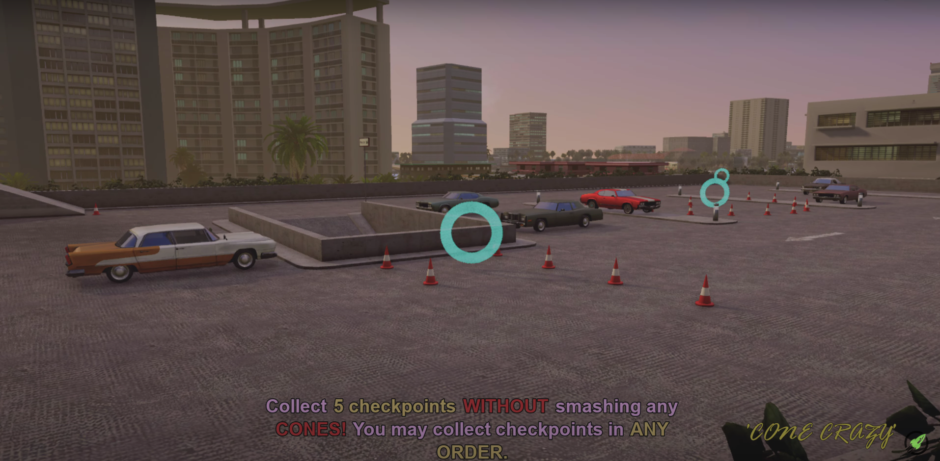 GTA Vice City Off-Road Challenge Cone Crazy